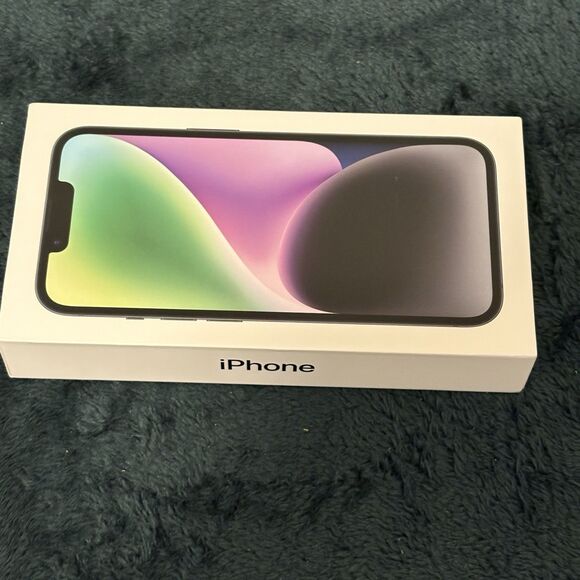 BOX ONLY - Apple iPhone 14 Midnight 128GB Empty Box Only No Phone , Model A2649 - Picture 2 of 5